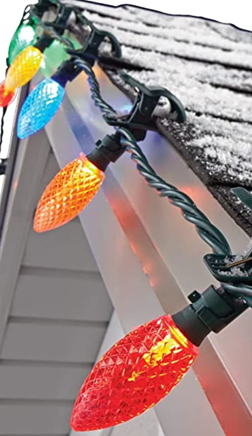 Christmas lights installation